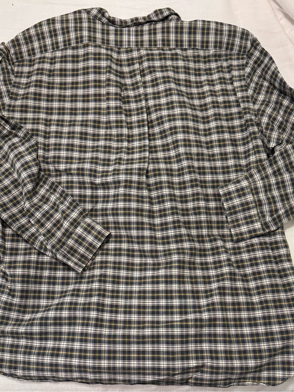 Polo Ralph Lauren Mens XXL Classic Fit Plaid Button Down Shirt Green Navy Yellow - Picture 2 of 3